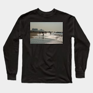 Morning At the Shore. Peaceful color photograph. Long Sleeve T-Shirt